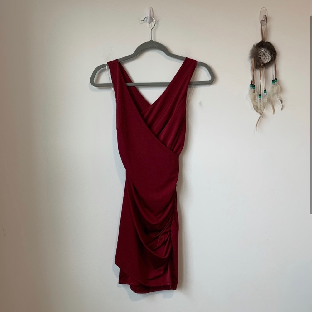 Blue blush dress with back opening